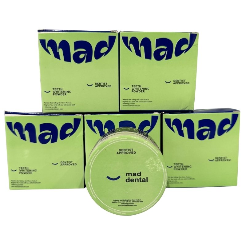 Mad Dental Care Teeth Whitening Powder – Dentist Approved