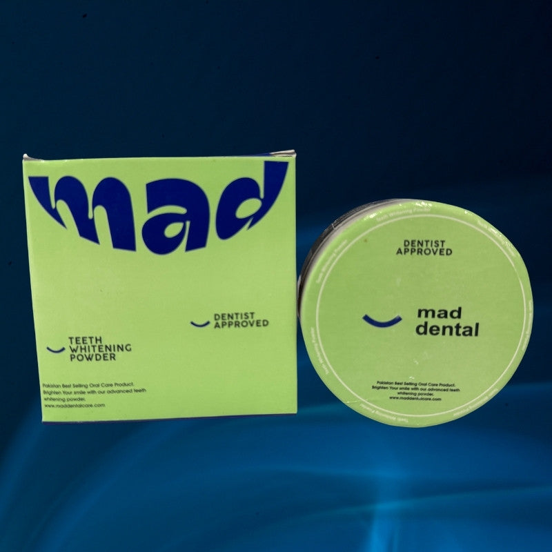 Mad Dental Care Teeth Whitening Powder – Dentist Approved