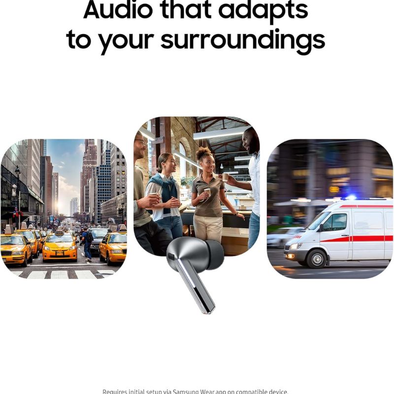 ANC Wireless Bluetooth Earbuds with Adaptive AI & Immersive Sound