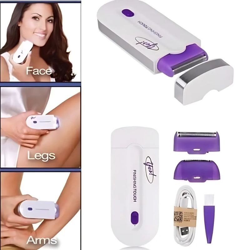 2-in-1 Rechargeable Painless Hair Remover for Face & Body