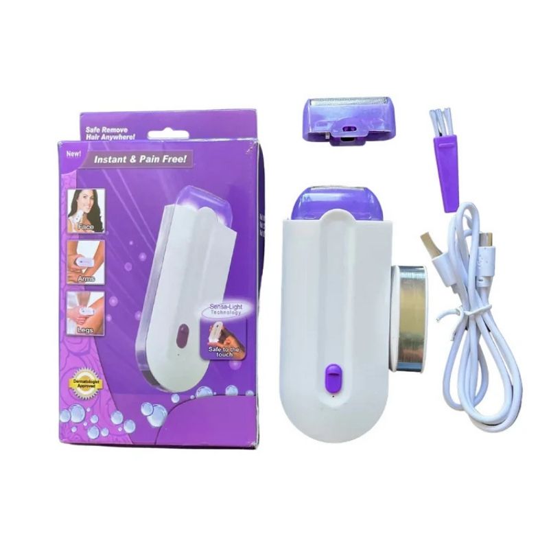 2-in-1 Rechargeable Painless Hair Remover for Face & Body